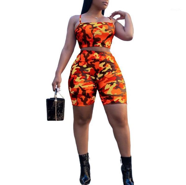 2020 new camouflage two piece set women tank and shorts suits casual beach 2 piece set summer outfits1, White
2020 new camouflage two piece set women tank and shorts suits casual beach 2 piece set summer outfits1, White