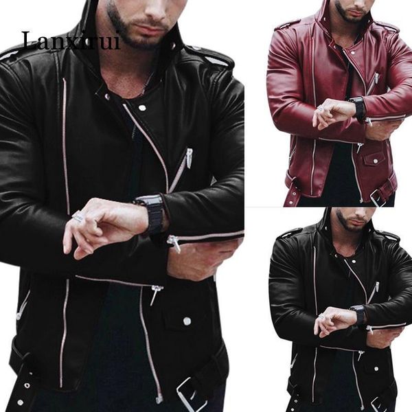 leather jacket men autumn fashion style long sleeve stand collar coat winter zipper patchwork faux leather clothes1, Black
leather jacket men autumn fashion style long sleeve stand collar coat winter zipper patchwork faux leather clothes1, Black