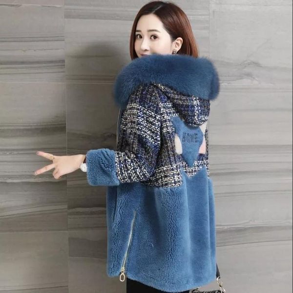 women's fur & faux women imitation lamb hair furs coat warm collar hooded outerwear autumn winter wool coats, Black
women's fur & faux women imitation lamb hair furs coat warm collar hooded outerwear autumn winter wool coats, Black