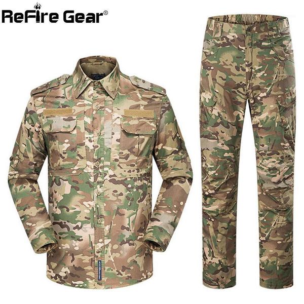 refire gear camouflage tactical uniform suit men multi pockets shirt cargo pants army soldier durable working clothing1, Gray
refire gear camouflage tactical uniform suit men multi pockets shirt cargo pants army soldier durable working clothing1, Gray