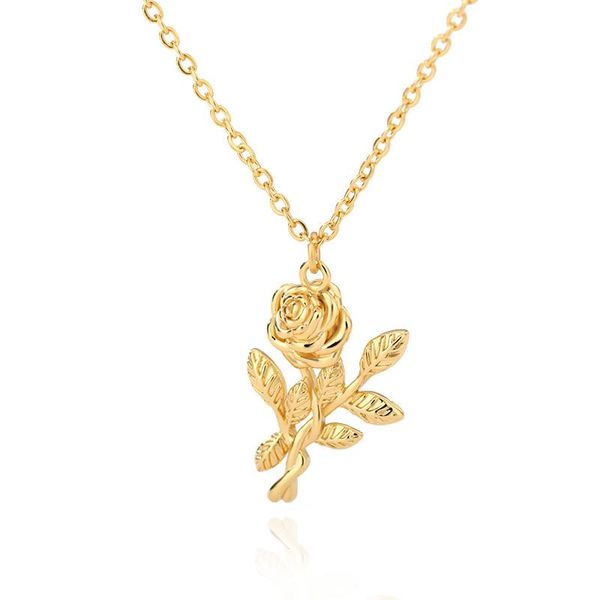 chains fashion jewelry rose flower necklace for women stainless steel gold chain on neck pendant necklaces 2021 birthday gift, Silver
chains fashion jewelry rose flower necklace for women stainless steel gold chain on neck pendant necklaces 2021 birthday gift, Silver