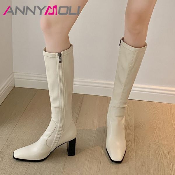 boots annymoli genuine leather chunky high heel long women zipper square toe fashion knee shoes autumn winter black
boots annymoli genuine leather chunky high heel long women zipper square toe fashion knee shoes autumn winter black
