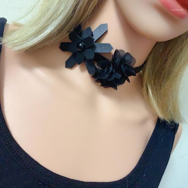 women handmade leather flower punk collar choker necklace fashion punk jewelry accessory red/black1, Golden;silver
women handmade leather flower punk collar choker necklace fashion punk jewelry accessory red/black1, Golden;silver