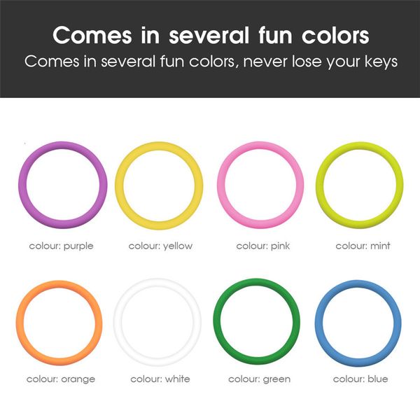 sports ring new trend wrist silicone bangle keychain bracelet round key rings colorful keyring products, Silver
sports ring new trend wrist silicone bangle keychain bracelet round key rings colorful keyring products, Silver