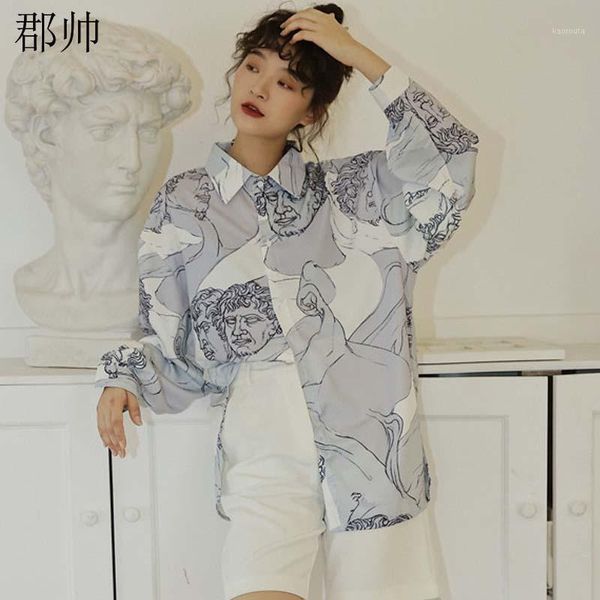 renaissance print long sleeve blouse fall 2020 new women button up designer shirt white loose vintage clothes autumn spring1 
renaissance print long sleeve blouse fall 2020 new women button up designer shirt white loose vintage clothes autumn spring1