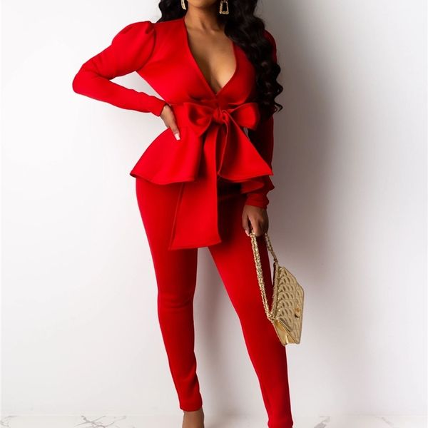 adogirl bow ruffle fashion casual two piece set office lady business suit v neck long sleeve blazer pencil pants work wear y200110, White
adogirl bow ruffle fashion casual two piece set office lady business suit v neck long sleeve blazer pencil pants work wear y200110, White