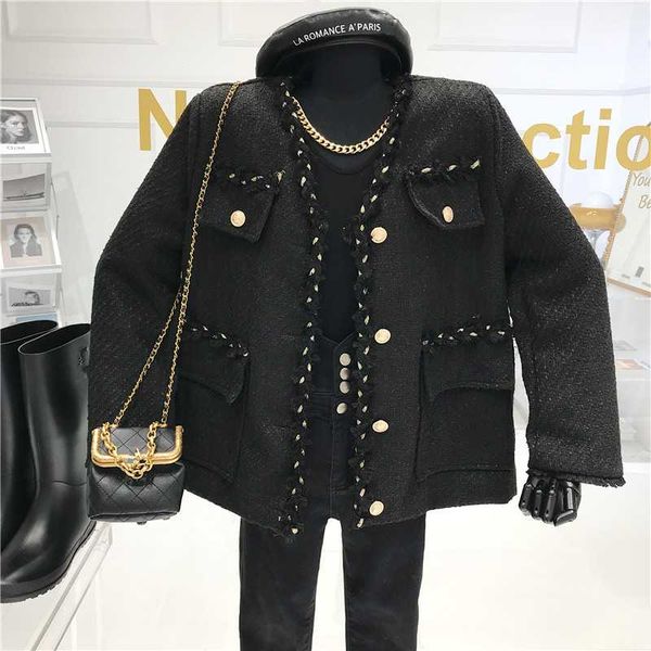 women's suits & blazers niche design ladies' tweed v-neck woolen short jacket 2021 autumn and winter loose wild long-sleeved, White;black
women's suits & blazers niche design ladies' tweed v-neck woolen short jacket 2021 autumn and winter loose wild long-sleeved, White;black