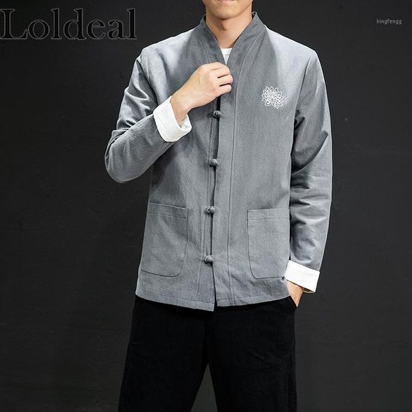 loldeal men lightweight jackets vintage embroidered linen comfortable stand collar chinese style1, Black;brown
loldeal men lightweight jackets vintage embroidered linen comfortable stand collar chinese style1, Black;brown