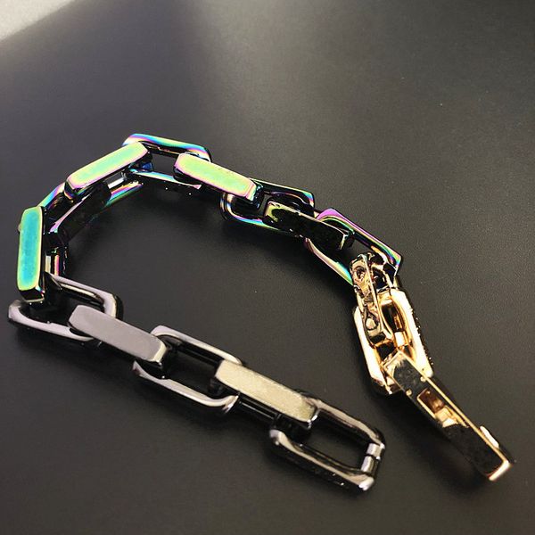 silver color women iced out stainless steel women bracelets fashion rhinestone cuban link chain hip hop bracelet(no box), Black
silver color women iced out stainless steel women bracelets fashion rhinestone cuban link chain hip hop bracelet(no box), Black