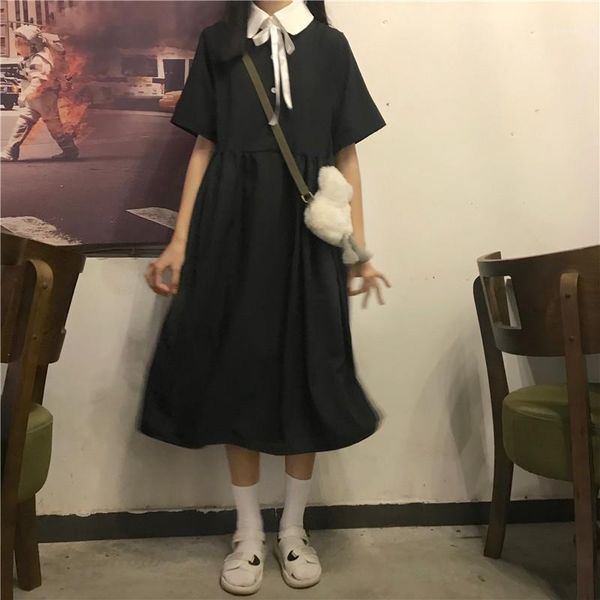 dress student summer new style short sleeve korean-style loose-fit slimming medium-length dress a- line skirt sub-ut257women dre1, Black;gray
dress student summer new style short sleeve korean-style loose-fit slimming medium-length dress a- line skirt sub-ut257women dre1, Black;gray