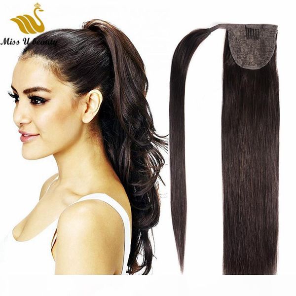remy human hair wrap around ponytail hair extensions clip in clip on hair pieces 100gram straight, Black
remy human hair wrap around ponytail hair extensions clip in clip on hair pieces 100gram straight, Black