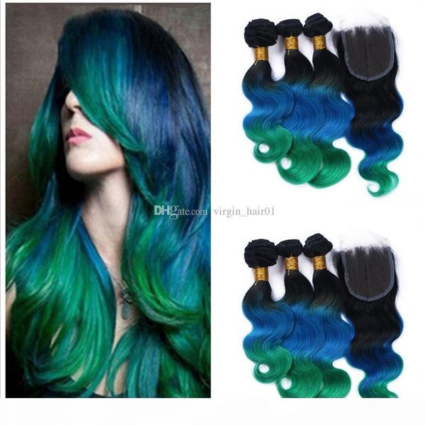body wave ombre hair with lace closure 1b blue green human brazilian virgin hair lace closure with bundles 4pcs lot, Black;brown
body wave ombre hair with lace closure 1b blue green human brazilian virgin hair lace closure with bundles 4pcs lot, Black;brown
