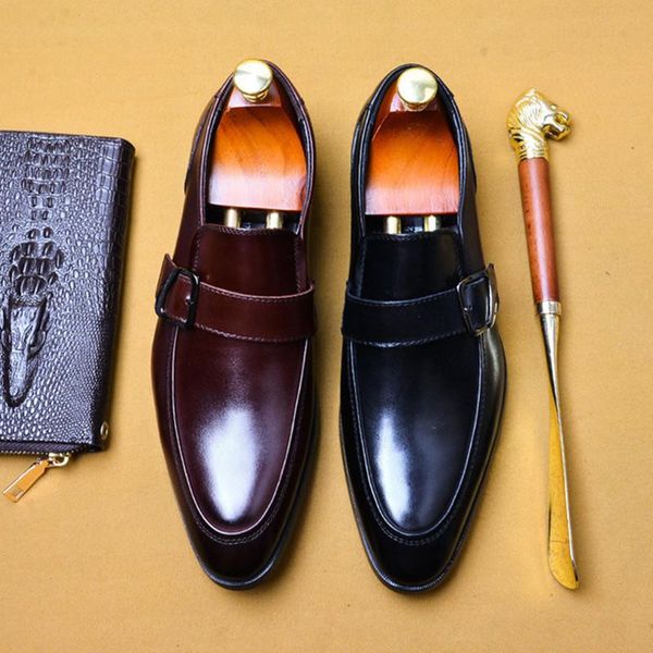 2020 autumn fashion man formal shoes genuine leather personality men business dress oxford wedding shoes, Black
2020 autumn fashion man formal shoes genuine leather personality men business dress oxford wedding shoes, Black