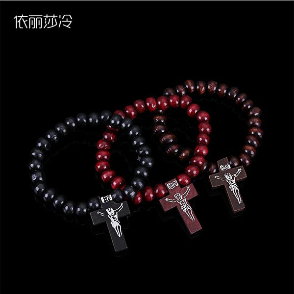 catholic wood beads rosary bracelet classic prayer rosary jesus blessing bracelet classic wooden cross jesus, Black
catholic wood beads rosary bracelet classic prayer rosary jesus blessing bracelet classic wooden cross jesus, Black