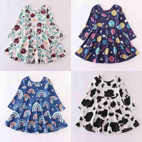 girlymax baby girls kids clothing milk silk floral cow print twirl dress knee length long sleeve aa220303, Red;yellow
girlymax baby girls kids clothing milk silk floral cow print twirl dress knee length long sleeve aa220303, Red;yellow