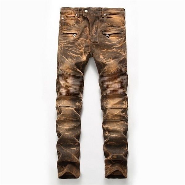 denim designer for men's bike moto jeans stretch straight oversize 28 40 42 spring autumn winter hip hop punk streetwear 201111, Blue
denim designer for men's bike moto jeans stretch straight oversize 28 40 42 spring autumn winter hip hop punk streetwear 201111, Blue