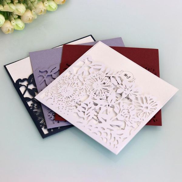 10pcs/lot square laser cut flower lace pocket engagement wedding invitations card event party supplies
10pcs/lot square laser cut flower lace pocket engagement wedding invitations card event party supplies