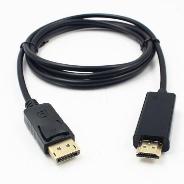 

audio cables & connectors 1.8m 6ft displayport dp to male adapter converter cable for lapprojector hdtv gt1