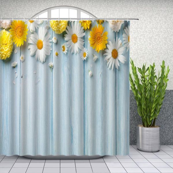 flowers shower curtains fresh daisy white yellow blue wooden board bathroom decor waterproof cloth curtain set
flowers shower curtains fresh daisy white yellow blue wooden board bathroom decor waterproof cloth curtain set