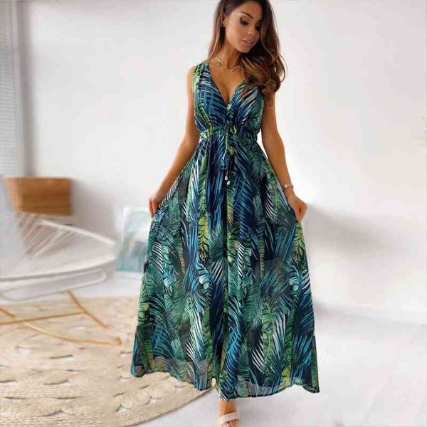 summer print backless lace-up long dress for women fashion deep v-neck maxi dresses bohemian beach vacation sundress, Black;gray
summer print backless lace-up long dress for women fashion deep v-neck maxi dresses bohemian beach vacation sundress, Black;gray
