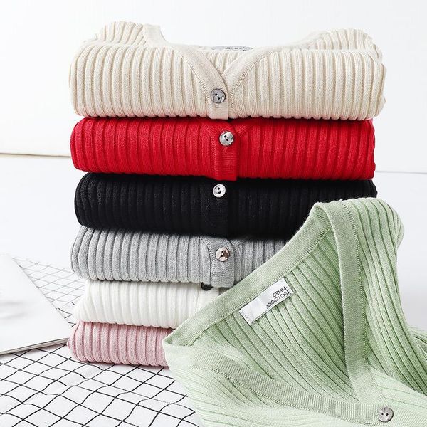 women's knits & tees 2021 autumn simple knit sweater v-neck single-breasted short paragraph wild women cardigans qq0201, White
women's knits & tees 2021 autumn simple knit sweater v-neck single-breasted short paragraph wild women cardigans qq0201, White