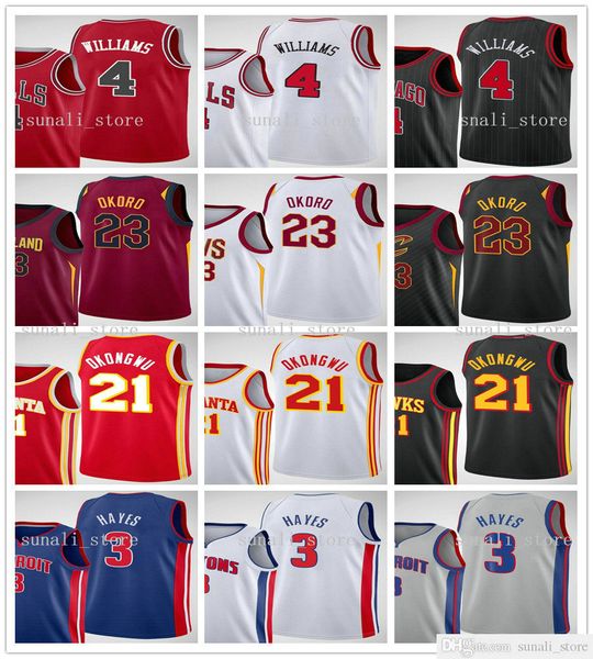 2020 basketball draft pick jerseys 4 patrick williams 23 isaac okoro 21 onyeka okongwu 3 killian hayes with correct number you tell us, Black;red
2020 basketball draft pick jerseys 4 patrick williams 23 isaac okoro 21 onyeka okongwu 3 killian hayes with correct number you tell us, Black;red