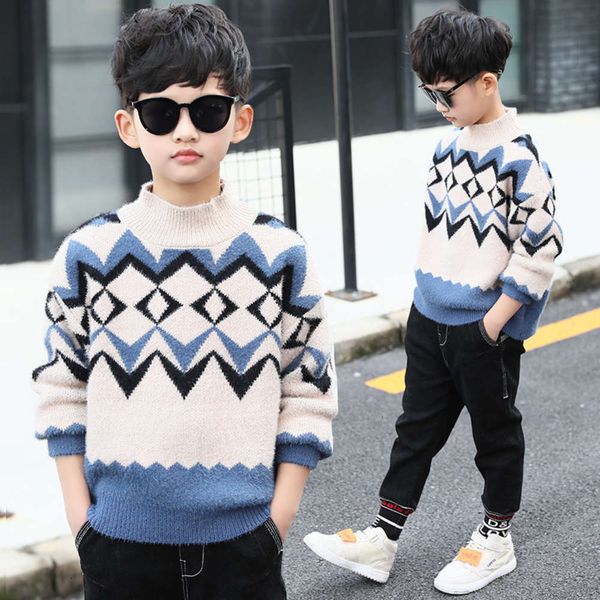 t-shirt middle pullover clothing 12 boys' school children 13 children's basic sweater 15 years old autumn yh1j, Blue
t-shirt middle pullover clothing 12 boys' school children 13 children's basic sweater 15 years old autumn yh1j, Blue