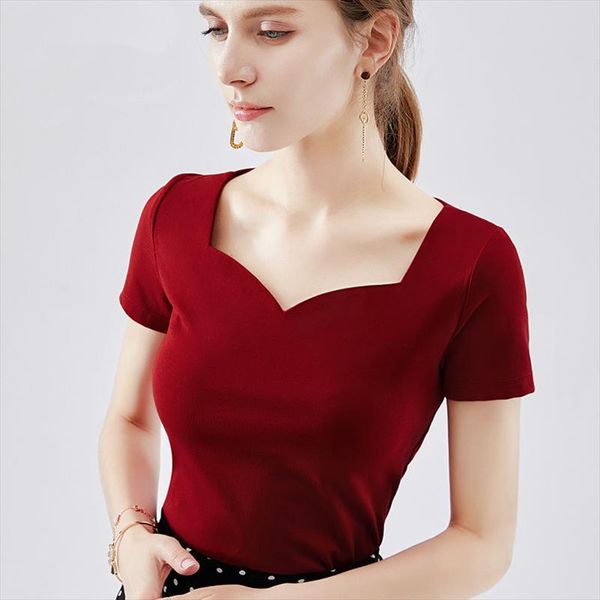 womens spring summer style cotton blouse shirt womens solid color short sleeve square collar temperament slim dd8403, White
womens spring summer style cotton blouse shirt womens solid color short sleeve square collar temperament slim dd8403, White