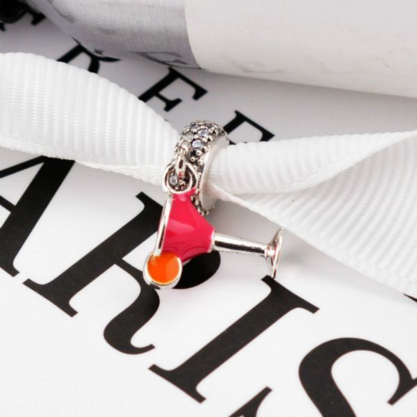 2021 new 100% 925 standard pure silver pink cocktail glass beads for the charm of the factory wholesale european charm bracelet, Black
2021 new 100% 925 standard pure silver pink cocktail glass beads for the charm of the factory wholesale european charm bracelet, Black