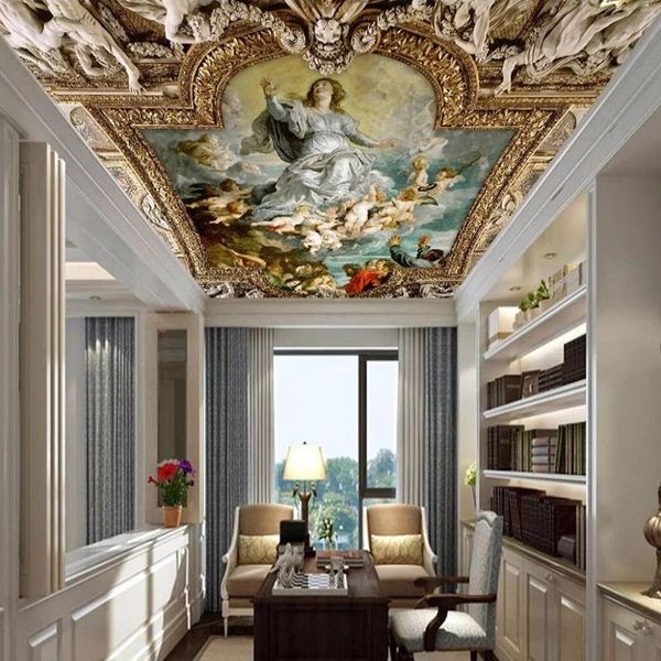p wallpaper european style ceiling zenith mural 3d figure oil painting background wall paper living room restaurant frescoes
p wallpaper european style ceiling zenith mural 3d figure oil painting background wall paper living room restaurant frescoes