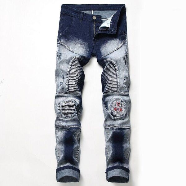 men's jeans wash mens biker motocycle denim pants male stretch original trousers off-road protection clothing plus size1, Blue
men's jeans wash mens biker motocycle denim pants male stretch original trousers off-road protection clothing plus size1, Blue