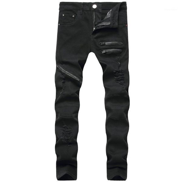 straight hole destruction trousers distressed jeans men denim trousers men jeans fashion designer brand white jean male1, Blue
straight hole destruction trousers distressed jeans men denim trousers men jeans fashion designer brand white jean male1, Blue