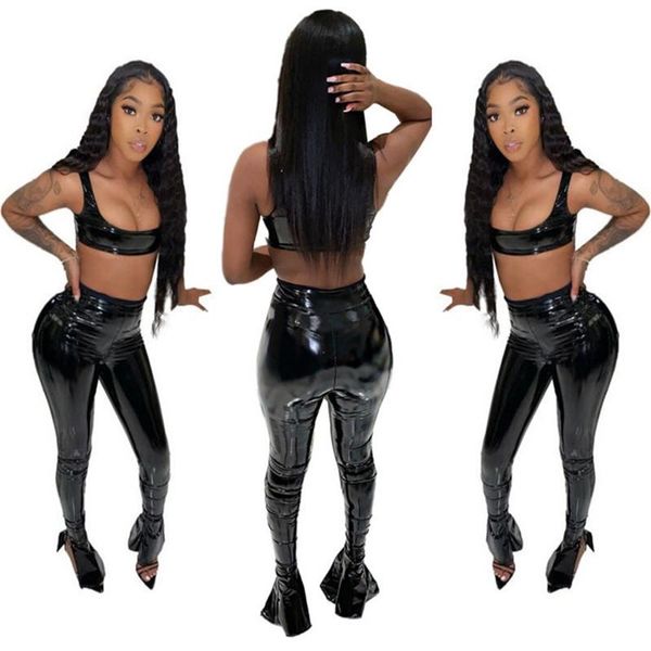autumn winter streetwear faux leather trousers suit street women pencil pants tracksuit matching set, Gray
autumn winter streetwear faux leather trousers suit street women pencil pants tracksuit matching set, Gray