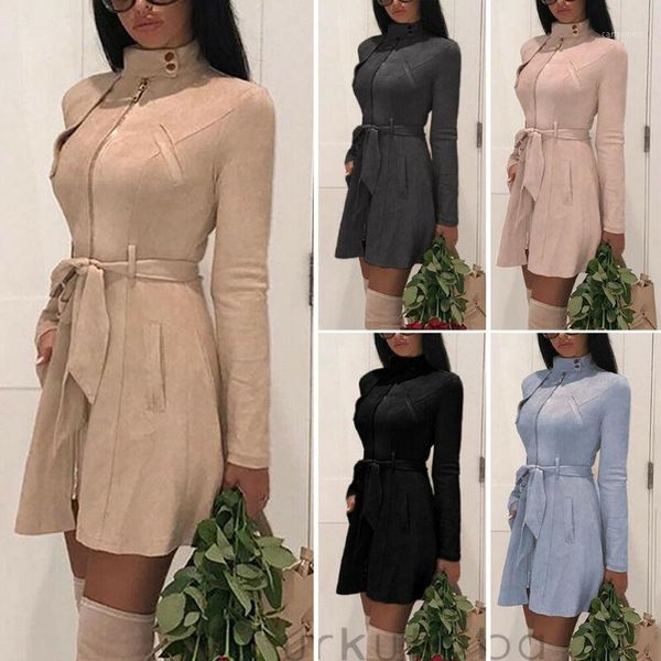 women's jackets women autumn slim winter fashion high neck long sleeve jacket open cardigan casual coat ladies warm trench zip up outw, Black;brown
women's jackets women autumn slim winter fashion high neck long sleeve jacket open cardigan casual coat ladies warm trench zip up outw, Black;brown