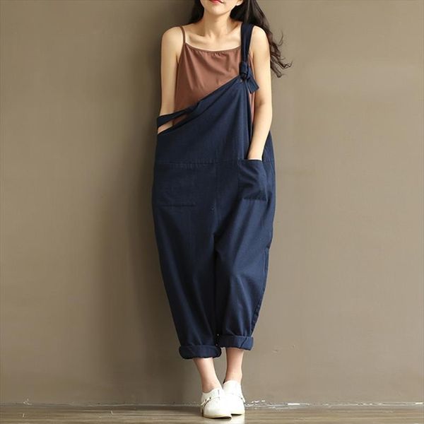 women strappy sleeveless bib overalls rompers pockets dungaree spring cotton linen long suspender jumpsuits plus size, Black;white
women strappy sleeveless bib overalls rompers pockets dungaree spring cotton linen long suspender jumpsuits plus size, Black;white