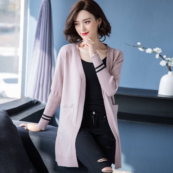 peonfly plus size women's cardigan fashion spring long sleeve sweater coat solid open stitch loose casual knitted outwear 201031, White;black
peonfly plus size women's cardigan fashion spring long sleeve sweater coat solid open stitch loose casual knitted outwear 201031, White;black