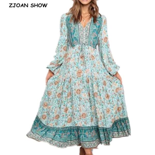 bohemia buttons v neck mint floral print boho long sleeve dress woman adjustable lacing up waist mid calf long holiday dresses, Black;gray
bohemia buttons v neck mint floral print boho long sleeve dress woman adjustable lacing up waist mid calf long holiday dresses, Black;gray