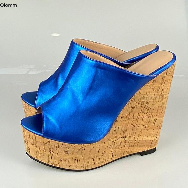sandals olomm women platform mules wedges high heels open toe blue silver fuchsia club shoes us plus size 5-20, Black
sandals olomm women platform mules wedges high heels open toe blue silver fuchsia club shoes us plus size 5-20, Black