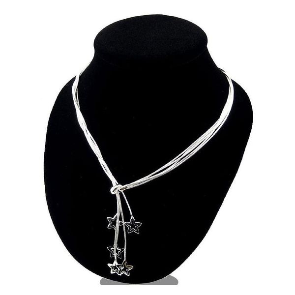 silver charms snake necklace/bracelets jewelry sets women wedding 5 star pendant necklace 925 sterling silver snake chain jewelry sets ix1n
silver charms snake necklace/bracelets jewelry sets women wedding 5 star pendant necklace 925 sterling silver snake chain jewelry sets ix1n