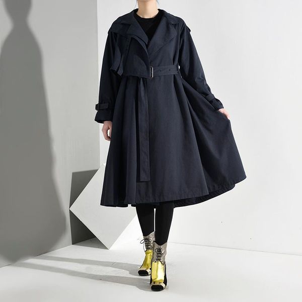 women blue brief split joint long trench new lapel long sleeve loose fit windbreaker fashion tide autumn winter 20201, Tan;black
women blue brief split joint long trench new lapel long sleeve loose fit windbreaker fashion tide autumn winter 20201, Tan;black