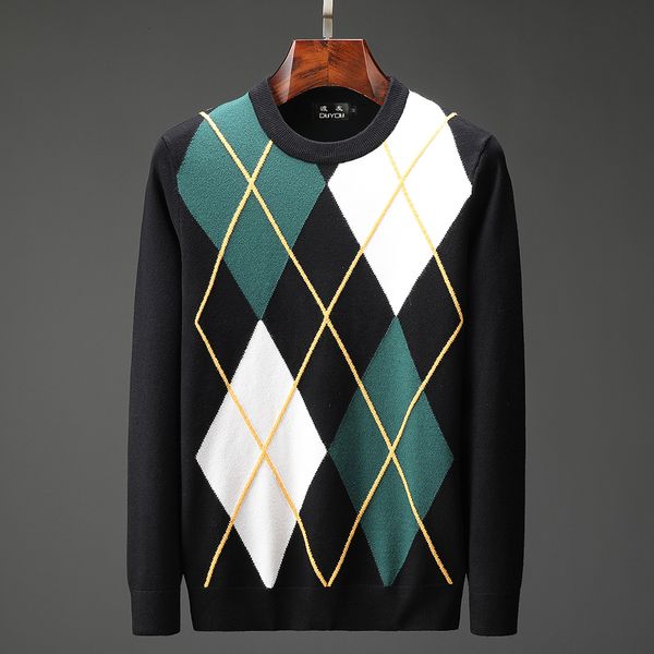 men's winter contrasted stitching sweater clothes long-sleeved knit pullover dd | 419429546 f2i6, White;black
men's winter contrasted stitching sweater clothes long-sleeved knit pullover dd | 419429546 f2i6, White;black