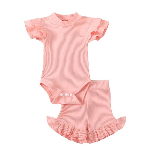 new born girl's solid color clothes set, short lace sleeve romper and short lace hem pants 2 pcs suits, White
new born girl's solid color clothes set, short lace sleeve romper and short lace hem pants 2 pcs suits, White