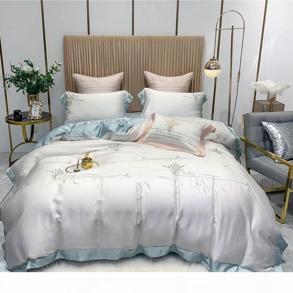 luxury 600tc tencel king bedding set 4 7pcs bed cover bedsheet pillowcase embroidery leaf duvet cover bed set
luxury 600tc tencel king bedding set 4 7pcs bed cover bedsheet pillowcase embroidery leaf duvet cover bed set