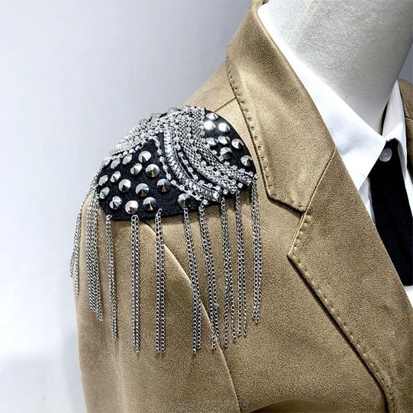 pretty tassel epaulet rhinestone shoulder board costume shoulder badge decor for man women n07 20 dropshipping, Gray
pretty tassel epaulet rhinestone shoulder board costume shoulder badge decor for man women n07 20 dropshipping, Gray