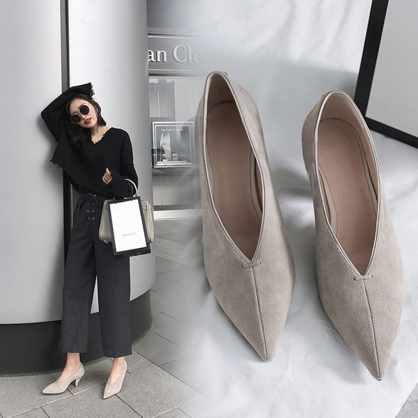 2020 genuine leather of women plus size 22-26.5cm suede sheep sheep's bombs shallow mouth shoes only high 218n, Black
2020 genuine leather of women plus size 22-26.5cm suede sheep sheep's bombs shallow mouth shoes only high 218n, Black