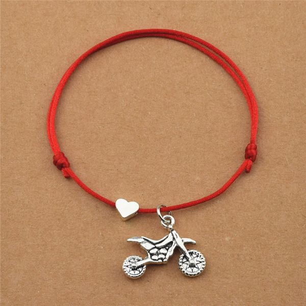new sports motorcycle pendant heart charm bracelets red cord rope dirt bike jewelry motocross motorcycle race souvenir gifts, Golden;silver
new sports motorcycle pendant heart charm bracelets red cord rope dirt bike jewelry motocross motorcycle race souvenir gifts, Golden;silver