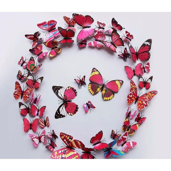 72pcs/set 3d simulation butterfly beautiful room decoration curtain fridge sticker sqckar bdenet
72pcs/set 3d simulation butterfly beautiful room decoration curtain fridge sticker sqckar bdenet