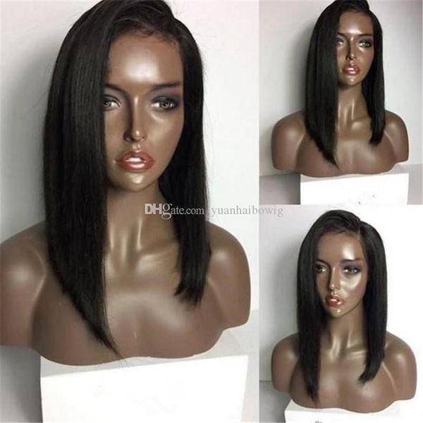 layer straight human hair wig 14inch virgin european hair bob cut lace front wig ing, Black;brown
layer straight human hair wig 14inch virgin european hair bob cut lace front wig ing, Black;brown