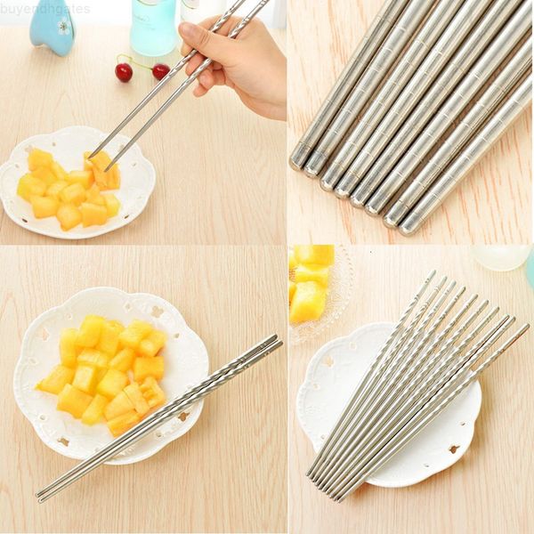 non-slip stainless steel chopsticks durable food sticks silver chinese chopstick home restaurant tableware 1 pair
non-slip stainless steel chopsticks durable food sticks silver chinese chopstick home restaurant tableware 1 pair