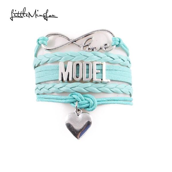 charm bracelets little minglou infinity love fashion model bracelet heart leather wrap men & bangles for women jewelry, Golden;silver
charm bracelets little minglou infinity love fashion model bracelet heart leather wrap men & bangles for women jewelry, Golden;silver